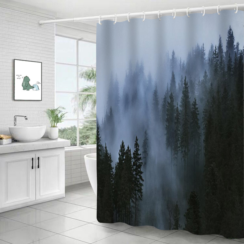 Nice Frog Tree Shower Curtain For Your Bathroom - Shower Curtain Ideas